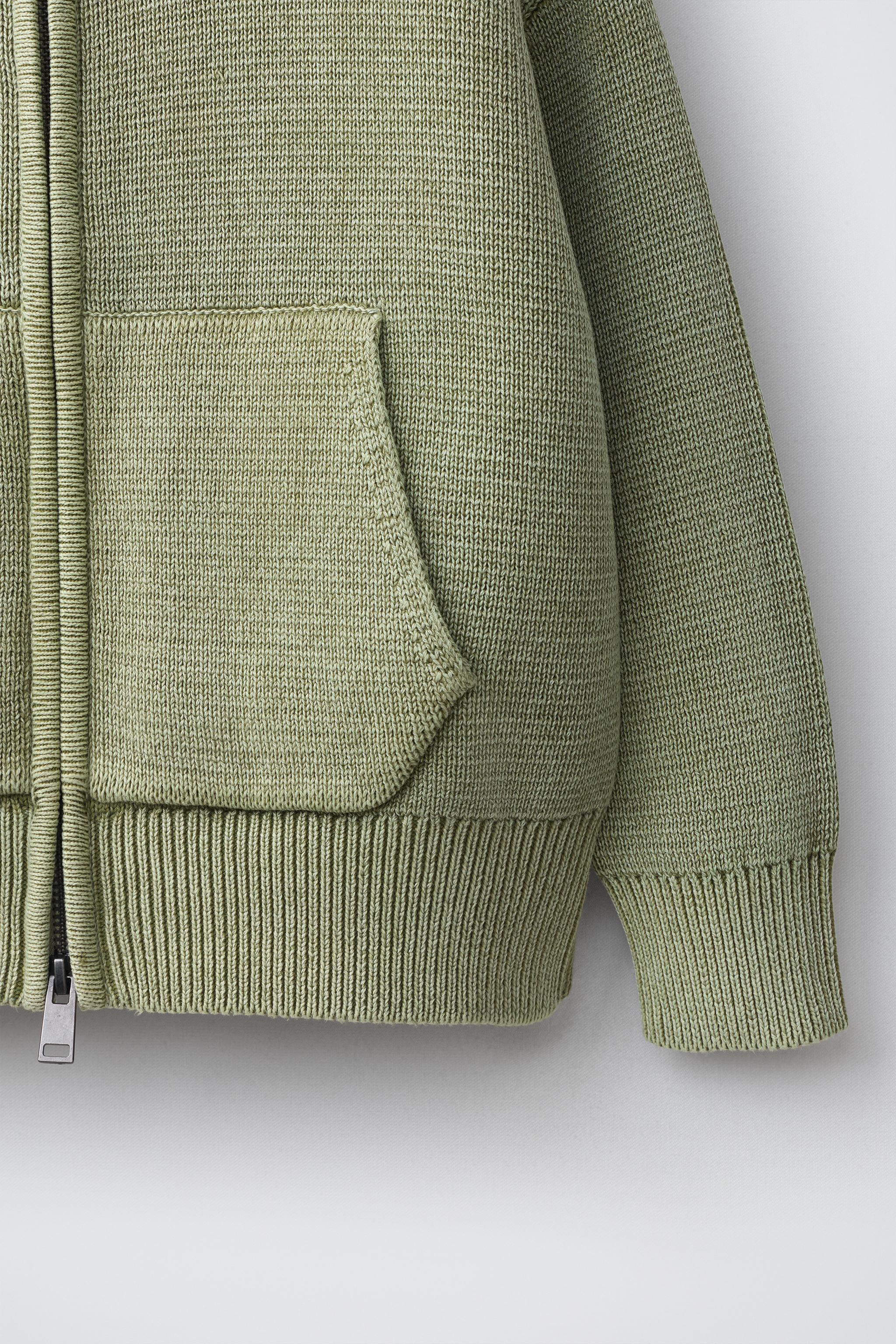 ACID WASH KNIT CARDIGAN